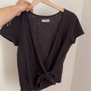 Madewell faux wrap top